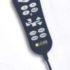 The Golden Technologies®️ Day Dreamer PR 632 is a black remote control for a recliner featuring buttons labeled Rise, Recline, ZG, TV, Sit, and Sleep with directional arrows, additional function buttons, and the manufacturers logo at the bottom.