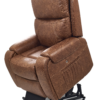 a left side view of the Golden Titan PR449 in acorn color with the chair slightly raised