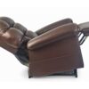 Golden Technologies®️ Cloud with Twilight PR 515 recliner in a fully reclined position, highlighting its cushioned backrest, armrests, and extended footrest, set against a white background.