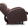 The Golden Technologies®️ EZ Sleeper with Twilight PR 761 is shown in a fully reclined side view, featuring plush cushions and armrests on a white background, emphasizing its modern design.