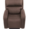 The Golden Technologies®️ EZ Sleeper with Twilight PR 761 is a plush, brown reclining armchair featuring thick cushions and wide armrests, showcased from the front against a white background.