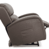 The Golden Technologies®️ EZ Sleeper with Twilight PR 761 features a plush, brown leather design with an extended footrest in full recline. It includes a side pocket and is designed for comfort and relaxation.