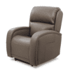 The Golden Technologies®️ EZ Sleeper with Twilight PR 761 is a brown leather recliner chair featuring padded armrests and a cushioned backrest, designed for optimal comfort and relaxation.