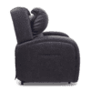 Side view of the Golden Technologies®️ EZ Sleeper with Twilight PR 761 chair in dark brown. It features plush cushioning and a side pocket, combining comfort and functionality for modern living spaces.