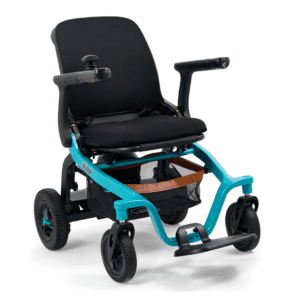 Golden Ally Power Wheelchair in Teal color.