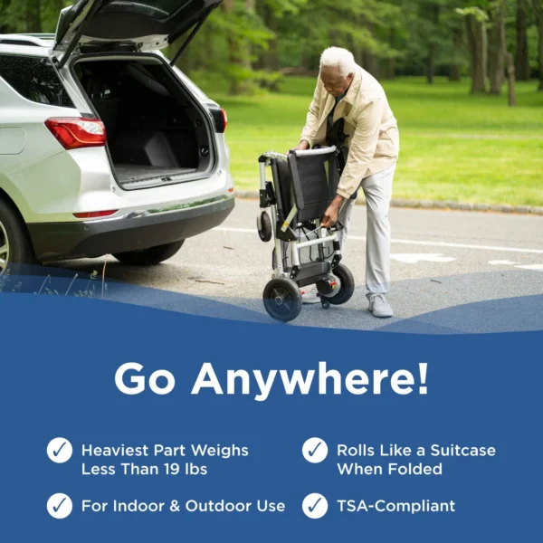 Journey Zoomer Lightweight Folding Power Chair - Image 3