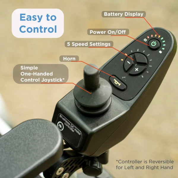 Journey Zoomer Lightweight Folding Power Chair - Image 5